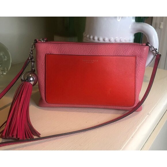 Tory Burch Color Block Leather Crosssbody Bag with Tassel - Picture 2 of 13